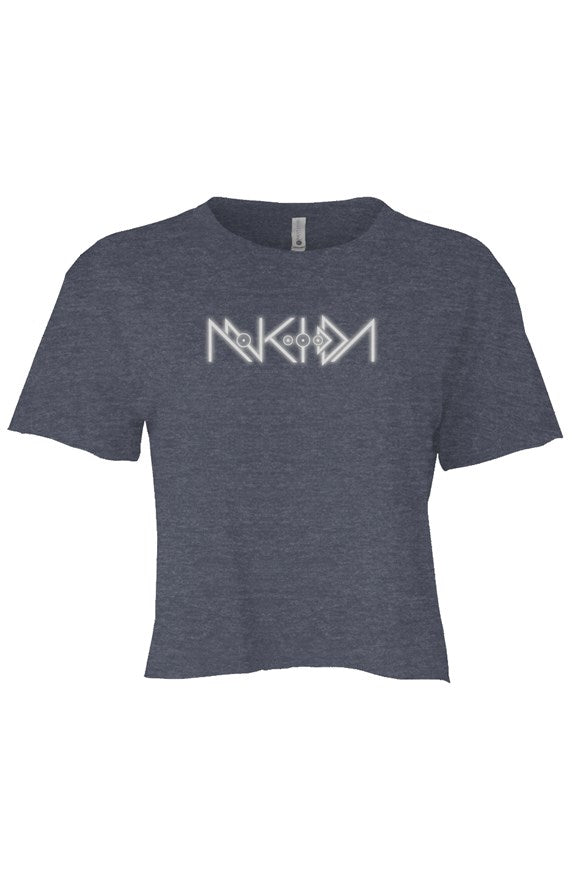 Blue Logo Crop Top